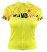 Maryland Calvert Yellow Women's Club-Cut Cycling Jersey by Hill Killer