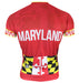 Maryland Banner Red Men's Club-Cut Cycling Jersey by Hill Killer