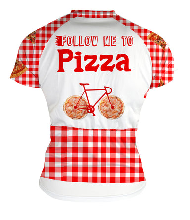Follow me to Pizza! Women's Club-Cut Cycling Jersey by Hill Killer
