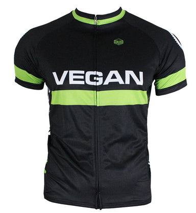 Retro Vegan Men's Club-Cut Cycling Jersey by Hill Killer